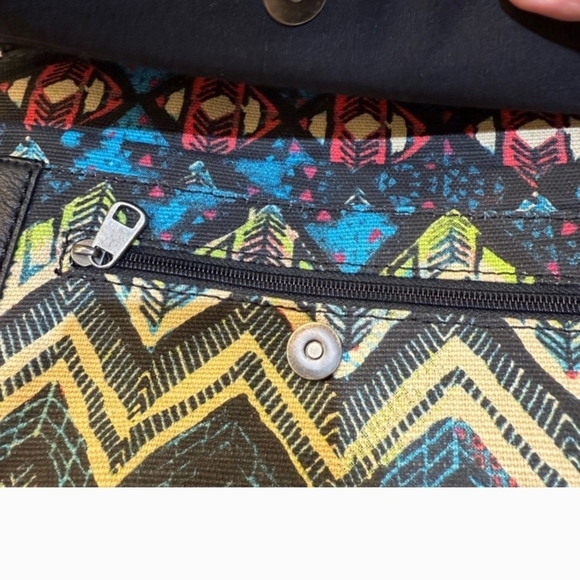 The Sak Colorful Aztec Print Women's Backpack / Crossbody Bag - Picture 8 of 8